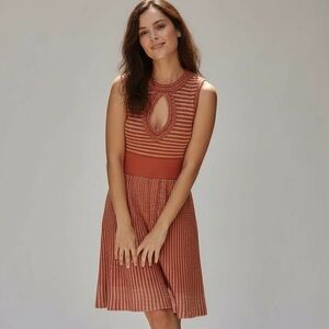 Nanette Lepore - Orange Crochet Sleeveless Dress Sz Small